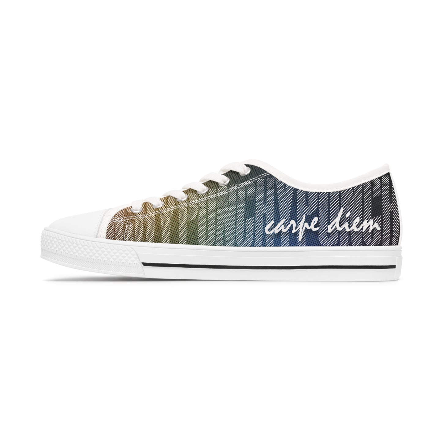 Sneakers - Dark Rainbow Carpe Diem Women's Low Top Sneakers