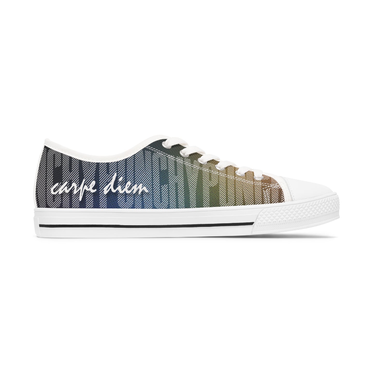 Sneakers - Dark Rainbow Carpe Diem Women's Low Top Sneakers