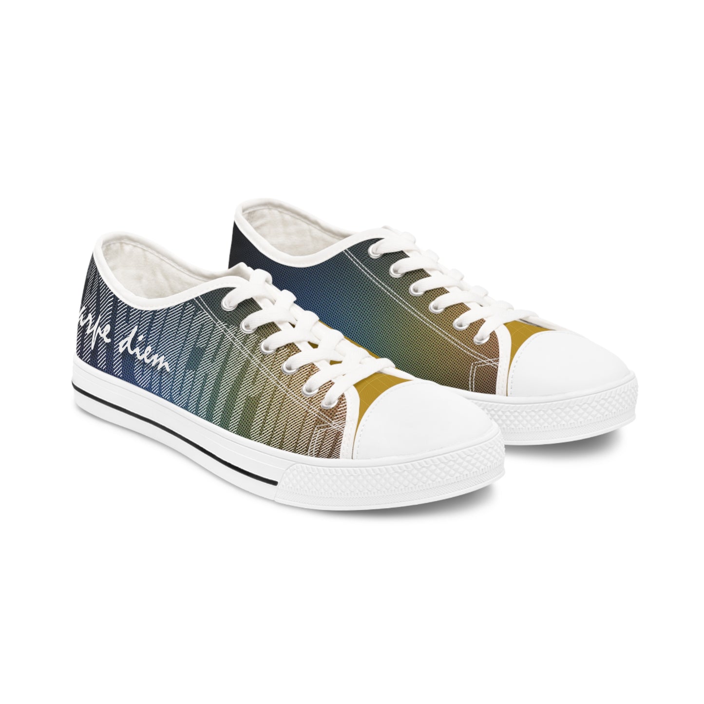 Sneakers - Dark Rainbow Carpe Diem Women's Low Top Sneakers